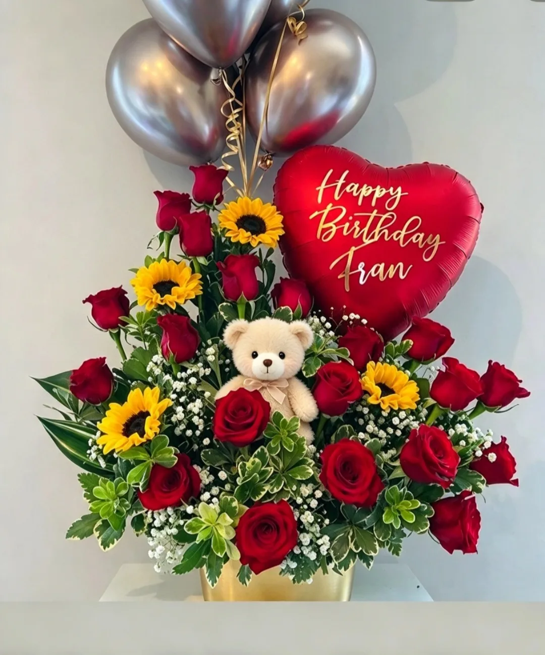 Arreglo Happy Birthday con Globo