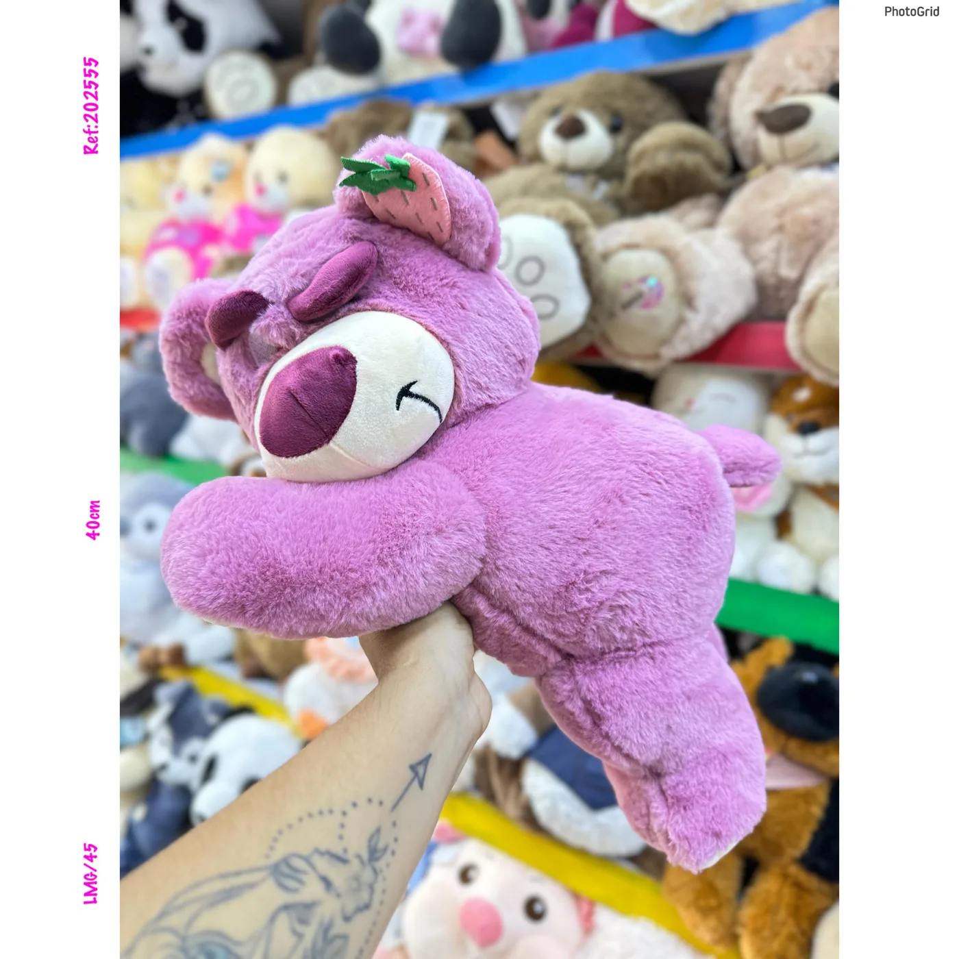 Peluche Oso Lila 45 cm