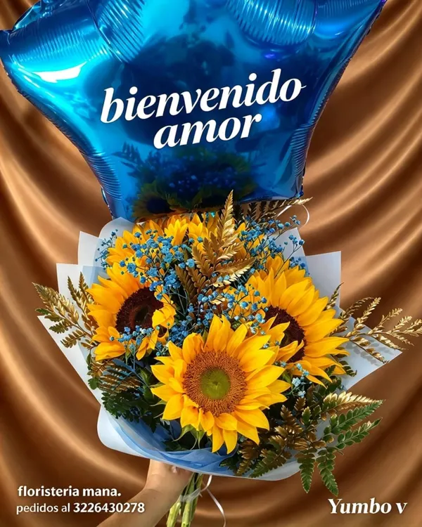Ramo Girasoles · Bienvenido Amor