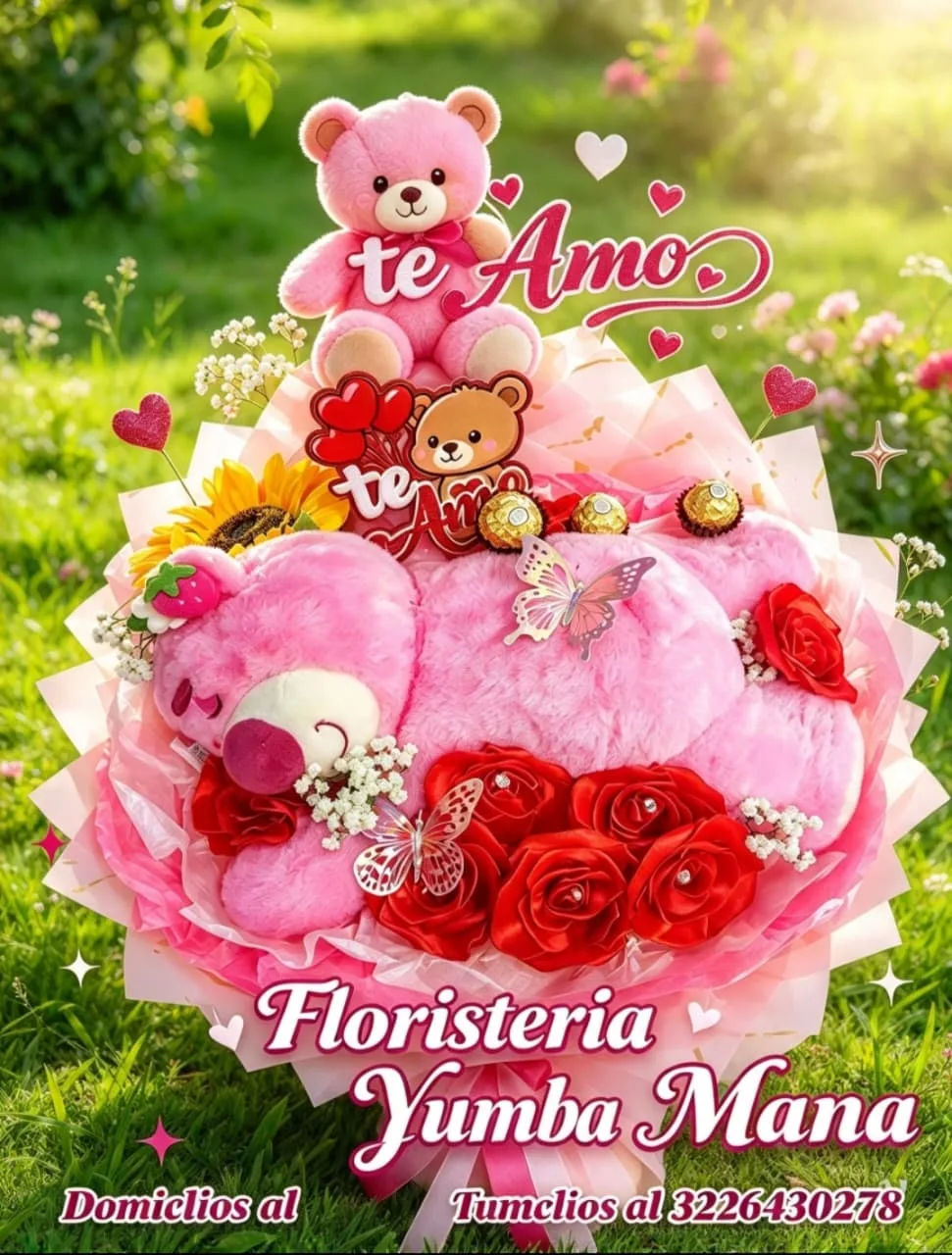 Ramo Te Amo con Osito